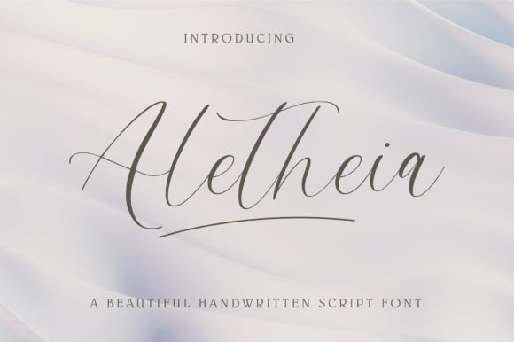 Aletheia: A Handwritten Font That Elevates Design with Grace and Elegance