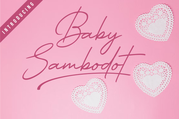 Baby Sambodot Font: Elegant Style for Professional and Personal Use