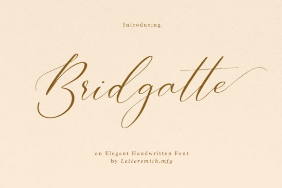 Bridgatte: The Elegant Handwritten Font for Modern Design Projects