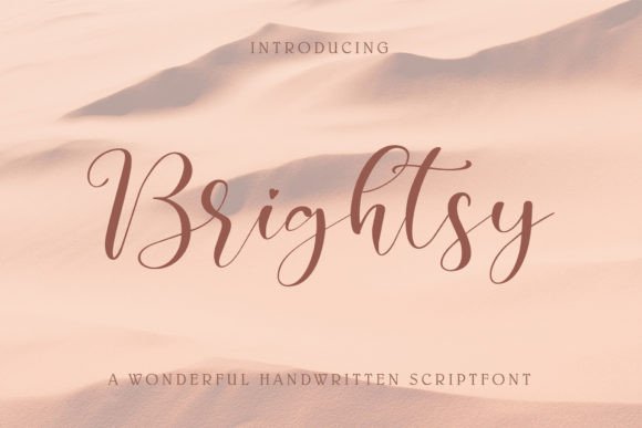 Brightsy: A Chic Handwritten Font for Modern Design Projects