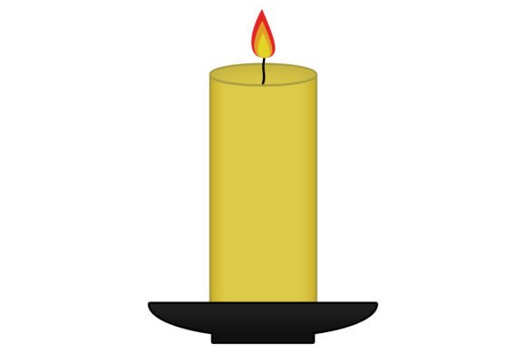 Candle Light Halloween Illustration