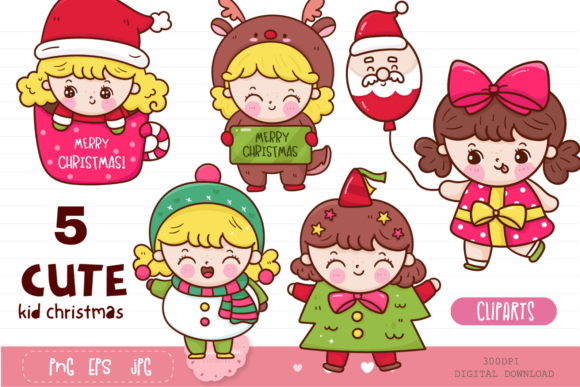 Christmas Cartoon Character Designs for Creative Projects