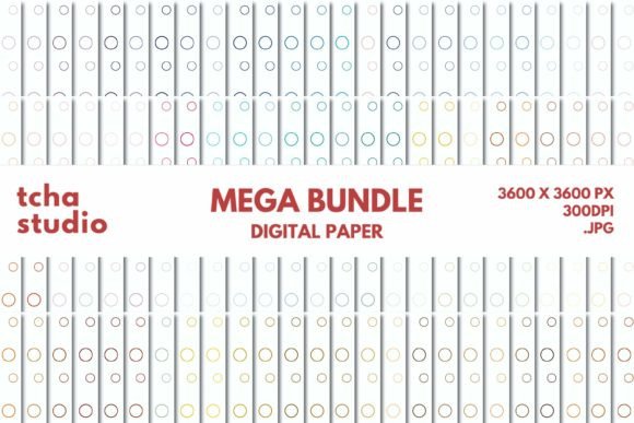 Circle Bubble Digital Papers Bundle: A Versatile Resource for Creative Projects
