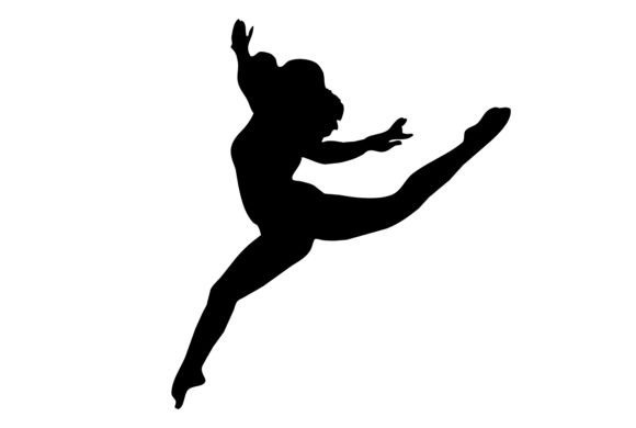 Female Dancer Silhouette Design