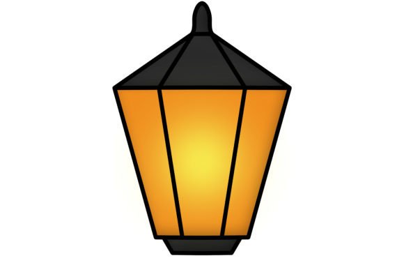 Latern Drawing Element: A Spooky Addition to Your Halloween Graphic Design