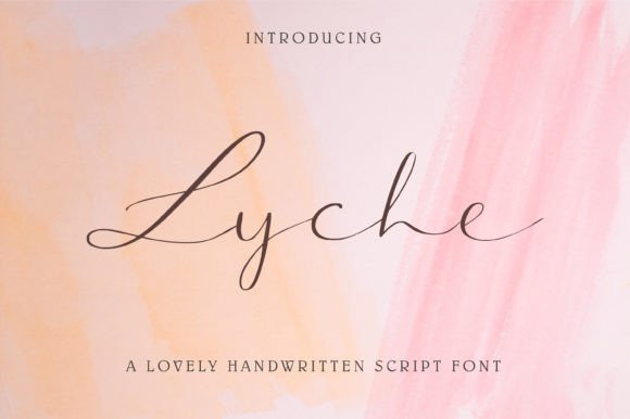 Lyche: A Handwritten Font That Elevates Design with Elegance and Charm