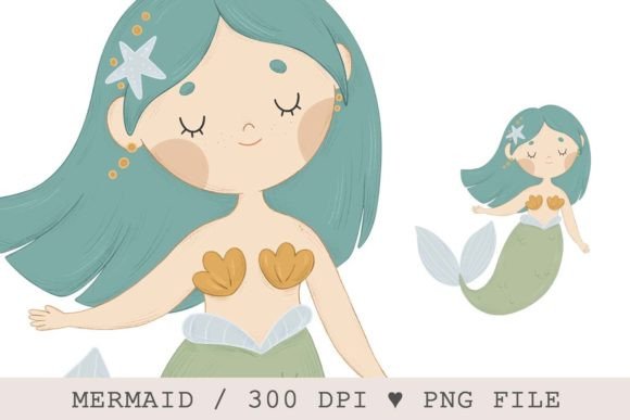 Mermaid Clipart Sublimation Design PNG: A Versatile Asset for Creative Projects