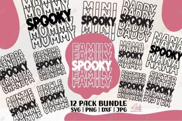 Spooky Family Halloween SVG Bundle