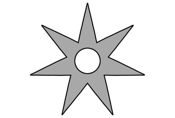 Throwing Star Sharp Weapon Artwork